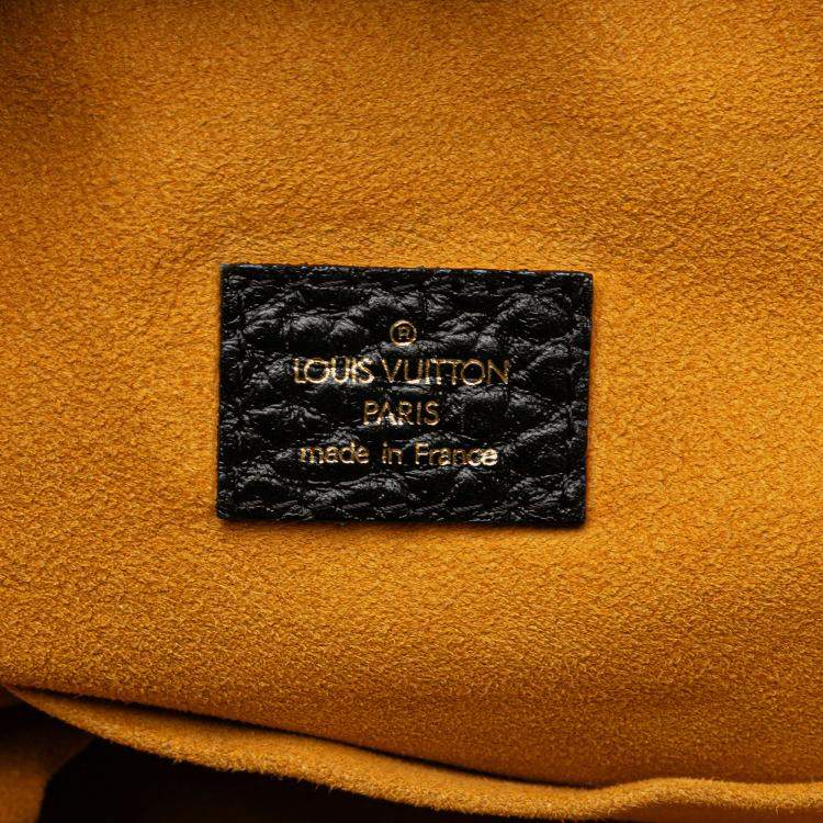 Pre Owned Louis Vuitton Black Monogram Denim Neo Cabby MM