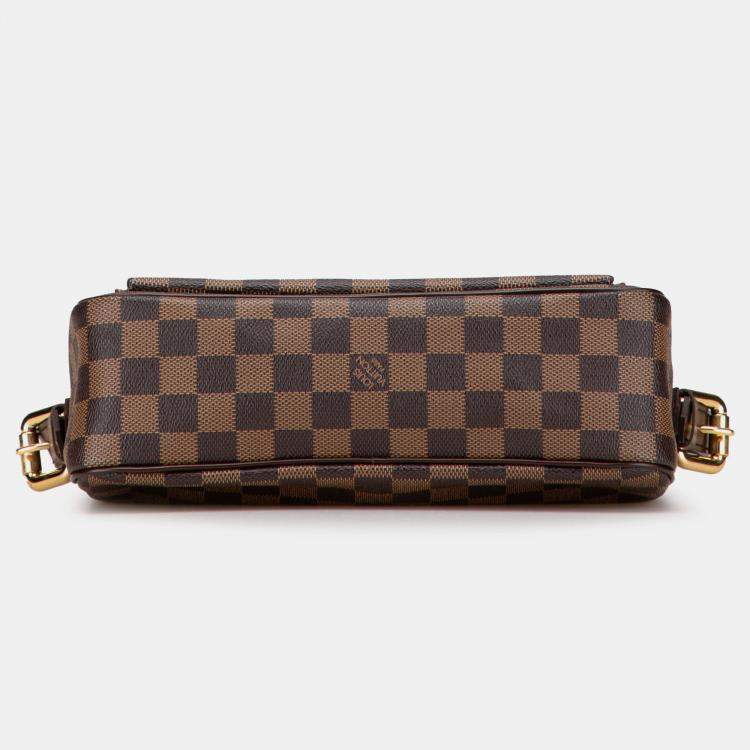 Pre Owned Louis Vuitton Brown Damier Ebene Ravello GM