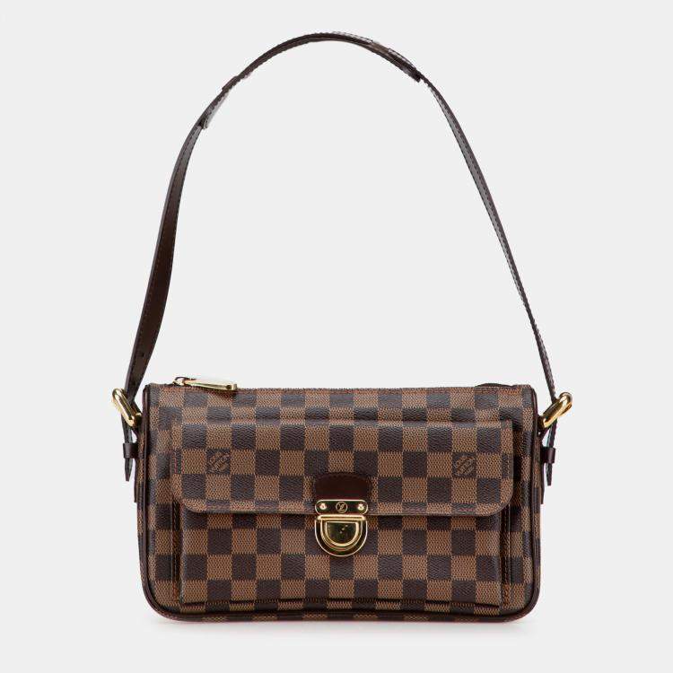 Pre Owned Louis Vuitton Brown Damier Ebene Ravello GM