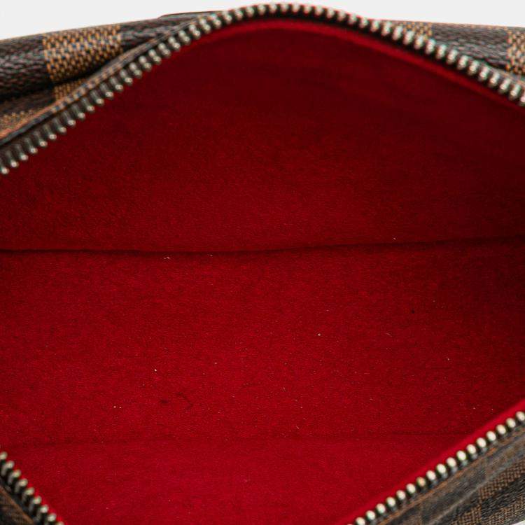 Pre Owned Louis Vuitton Brown Damier Ebene Ravello GM