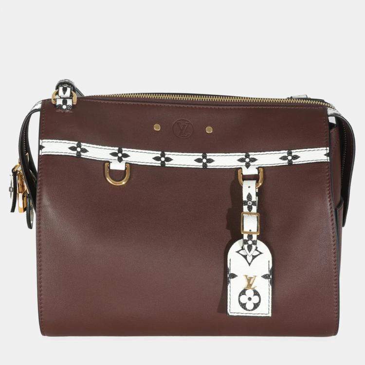 Pre Owned Louis Vuitton Burgundy Calfskin Speedy Amazon MM