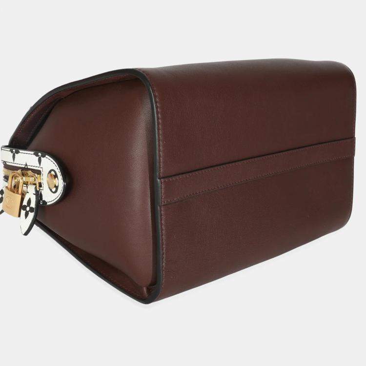 Pre Owned Louis Vuitton Burgundy Calfskin Speedy Amazon MM