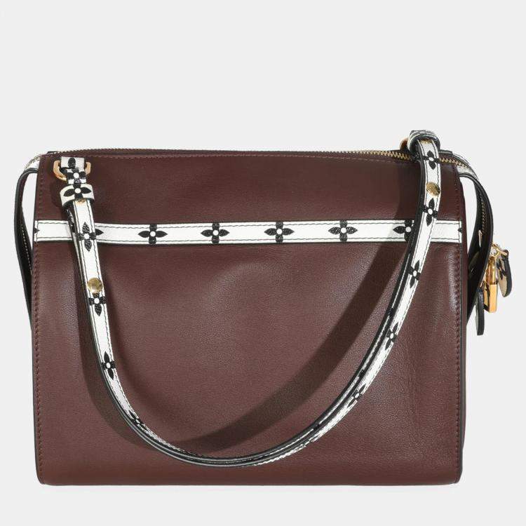 Pre Owned Louis Vuitton Burgundy Calfskin Speedy Amazon MM