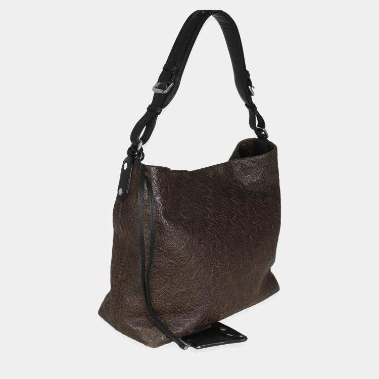 Pre Owned Louis Vuitton Olive Monogram Lambskin Antheia Hobo