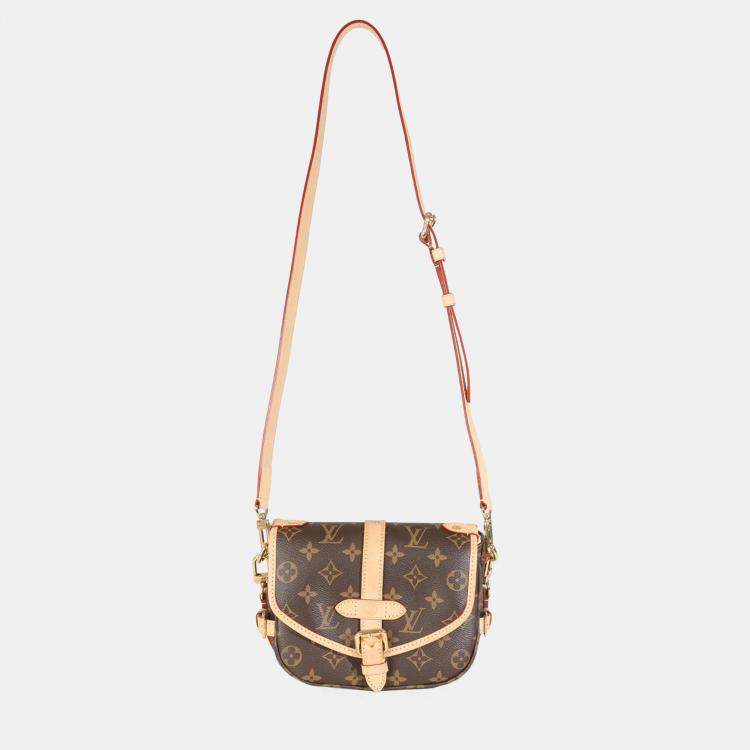 Pre Owned Louis Vuitton Monogram Canvas Saumur BB