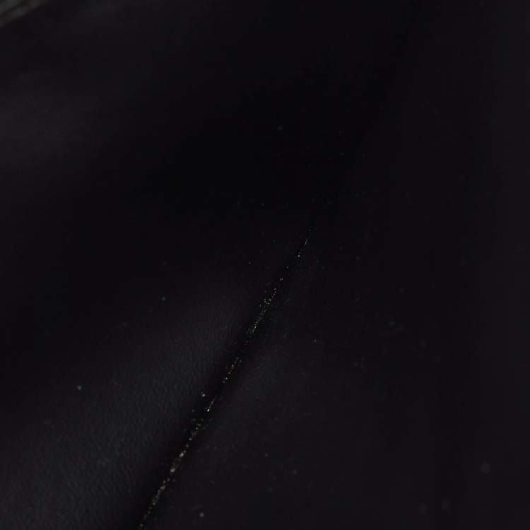 Pre Owned Louis Vuitton Black Monogram Canvas and Leather Kimono Wallet