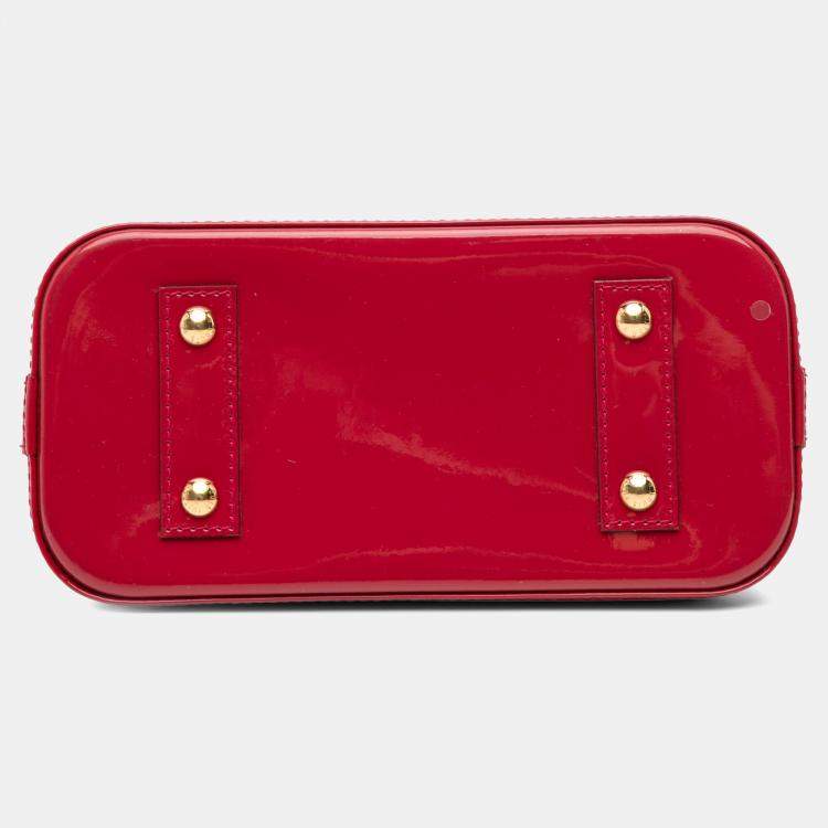 Pre Owned Louis Vuitton Monogram Vernis Alma BB Bag