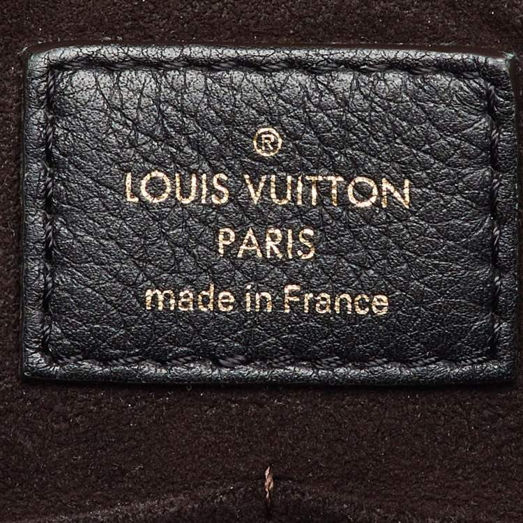 Pre Owned Louis Vuitton Black Monogram Canvas and Leather Kimono PM Bag