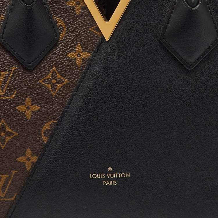 Pre Owned Louis Vuitton Black Monogram Canvas and Leather Kimono PM Bag