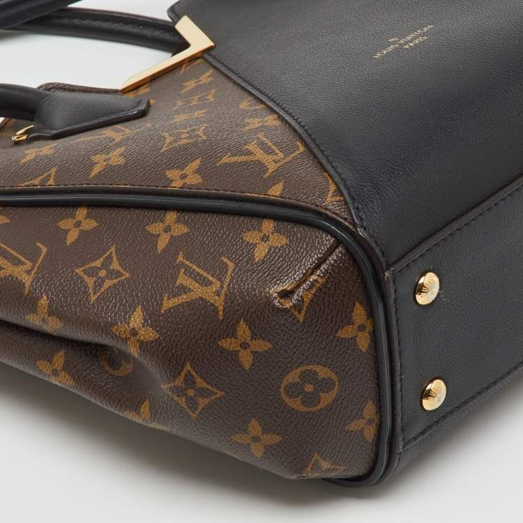 Pre Owned Louis Vuitton Black Monogram Canvas and Leather Kimono PM Bag
