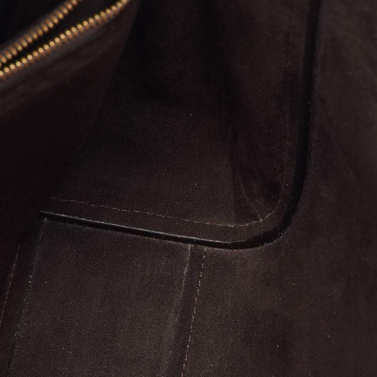 Pre Owned Louis Vuitton Black Monogram Canvas and Leather Kimono PM Bag