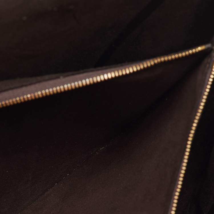 Pre Owned Louis Vuitton Black Monogram Canvas and Leather Kimono PM Bag