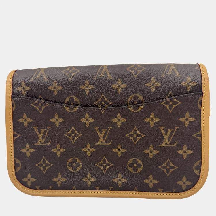 Pre Owned Louis Vuitton Diane PM Brown Monogram Canvas Shoulder Bag