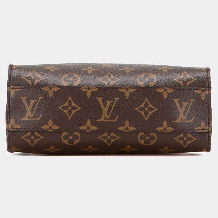 Pre Owned Louis Vuitton Brown Monogram Sac Plat BB