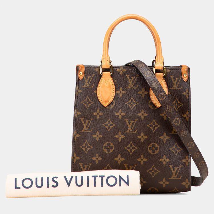 Pre Owned Louis Vuitton Brown Monogram Sac Plat BB