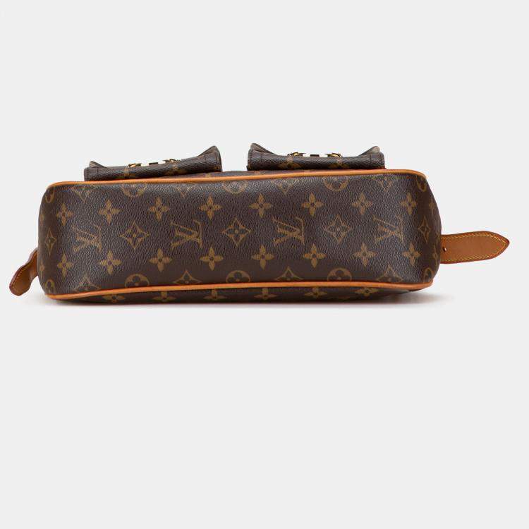 Pre Owned Louis Vuitton Brown Monogram Hudson GM