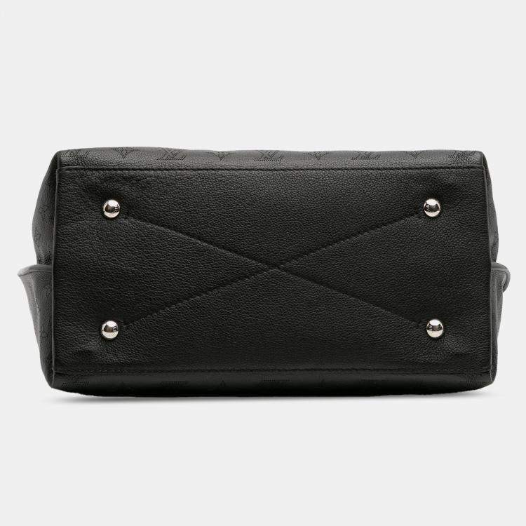 Pre Owned Louis Vuitton Black Monogram Mahina Carmel