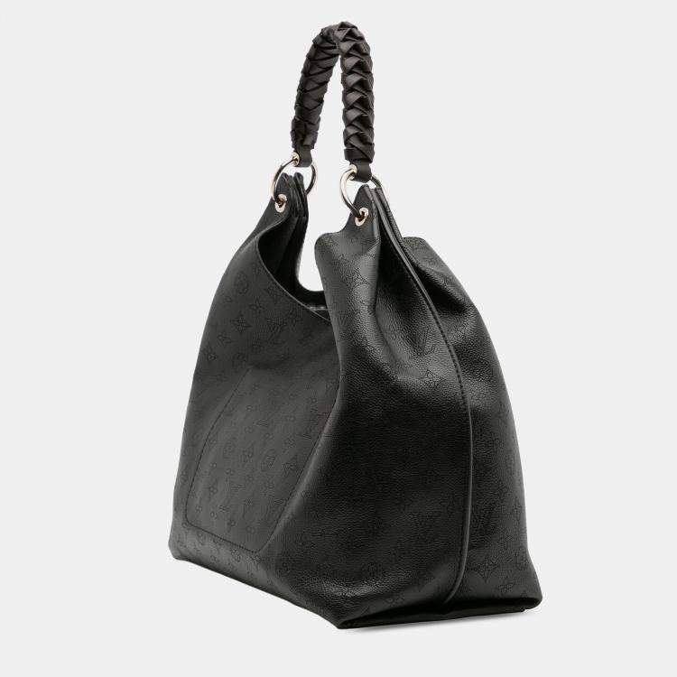 Pre Owned Louis Vuitton Black Monogram Mahina Carmel