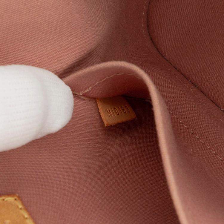 Pre Owned Louis Vuitton Brown Monogram Vernis Alma BB
