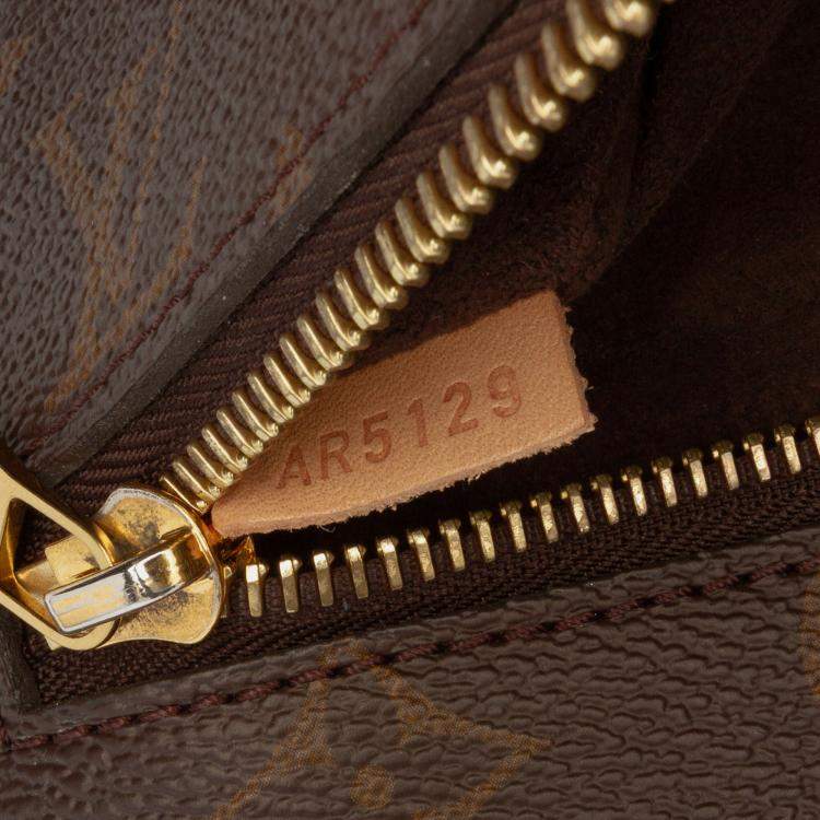 Pre Owned Louis Vuitton Brown Monogram Pochette Metis