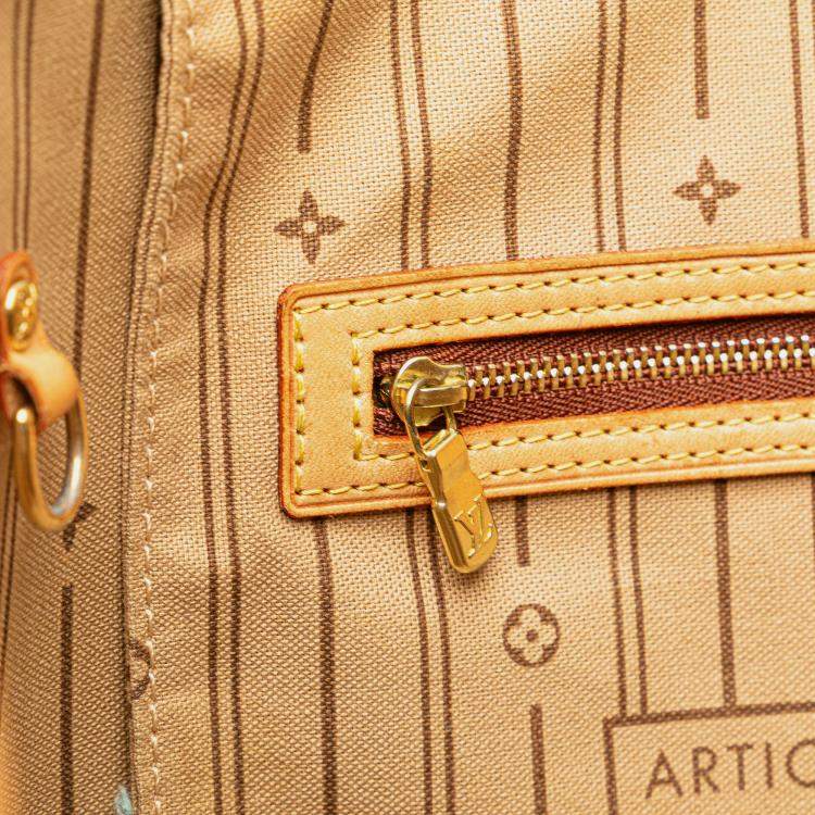 Pre Owned Louis Vuitton Brown Monogram Neverfull MM