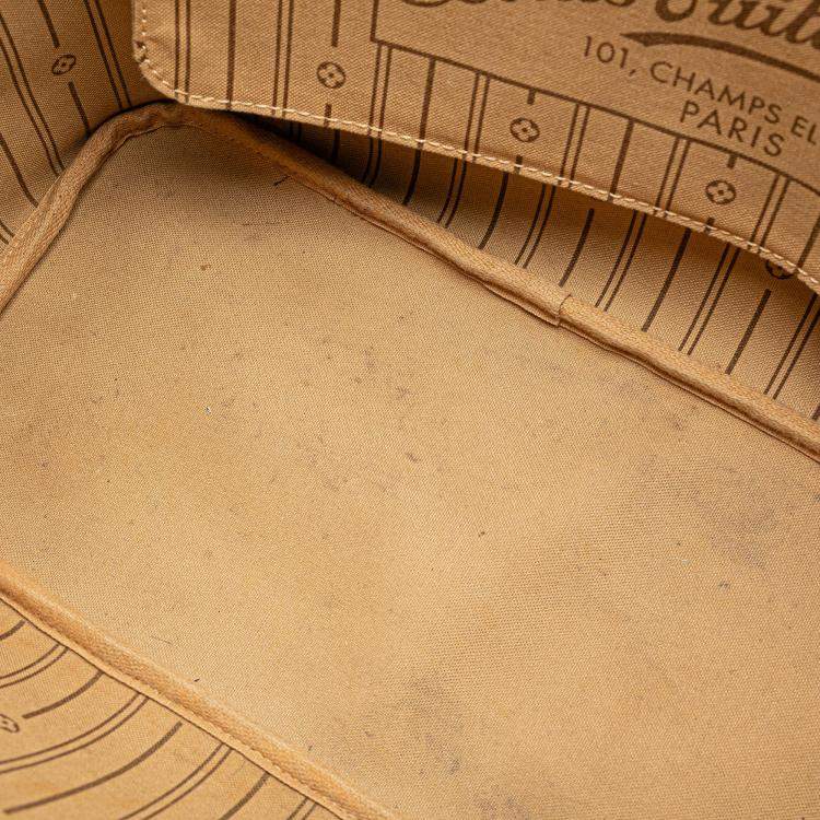Pre Owned Louis Vuitton Brown Monogram Neverfull MM