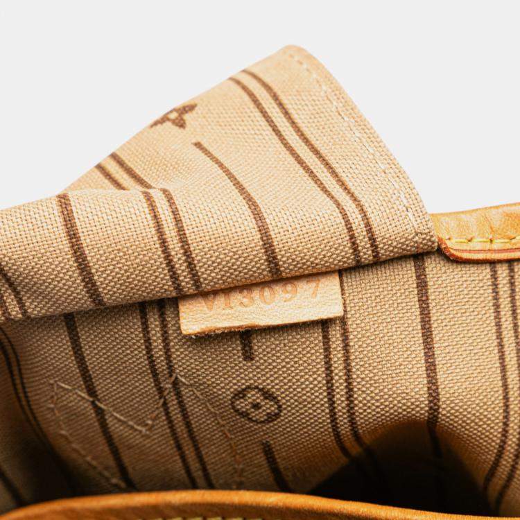 Pre Owned Louis Vuitton Brown Monogram Neverfull MM