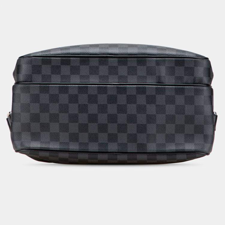 Pre Owned Louis Vuitton Black Damier Graphite Sac Leoh