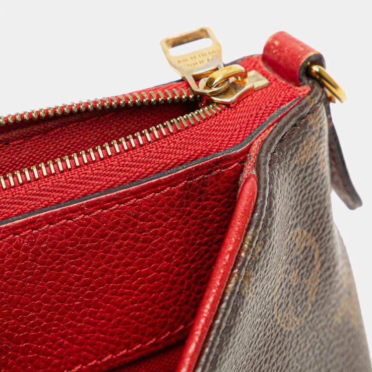 Pre Owned Louis Vuitton Brown Monogram Pallas Clutch