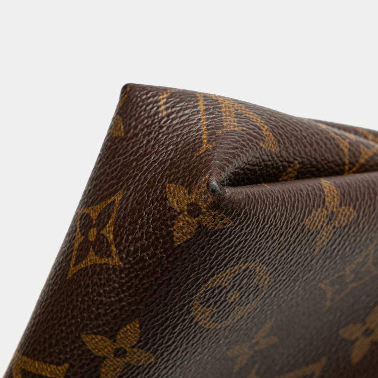 Pre Owned Louis Vuitton Brown Monogram Pallas Clutch