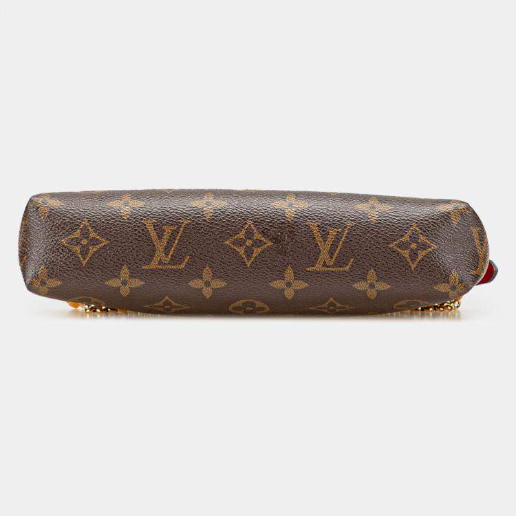 Pre Owned Louis Vuitton Brown Monogram Pallas Clutch