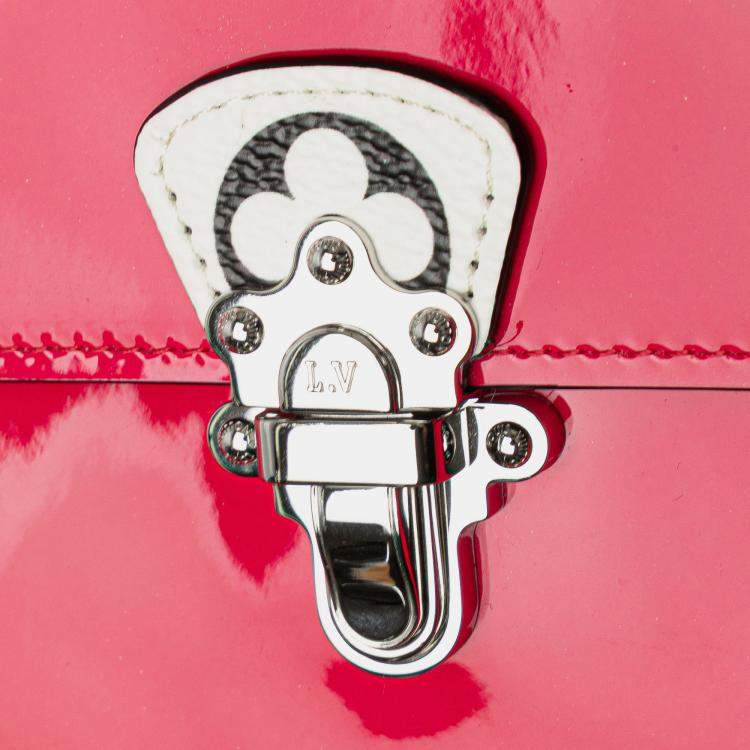 Pre Owned Louis Vuitton Pink Portefeuille Cherrywood Wallet On Chain