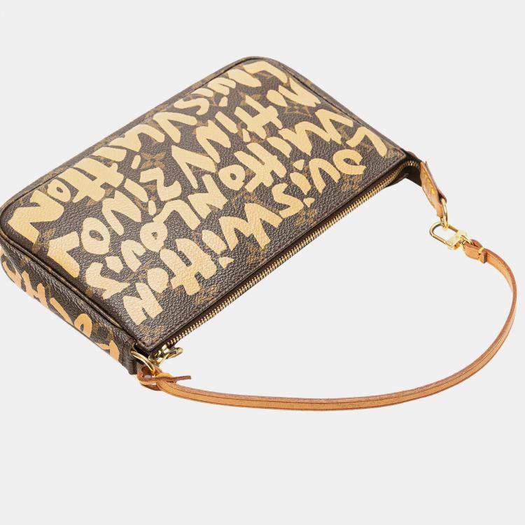 مملوكة مسبقًا Louis Vuitton Brown Stephen Sprouse Monogram Graffiti Pochette Accessoires