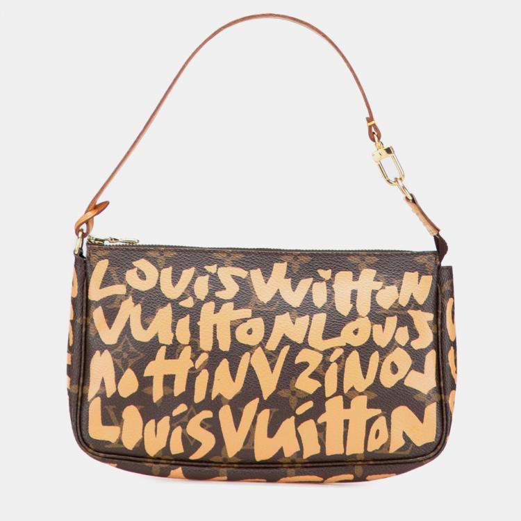 مملوكة مسبقًا Louis Vuitton Brown Stephen Sprouse Monogram Graffiti Pochette Accessoires