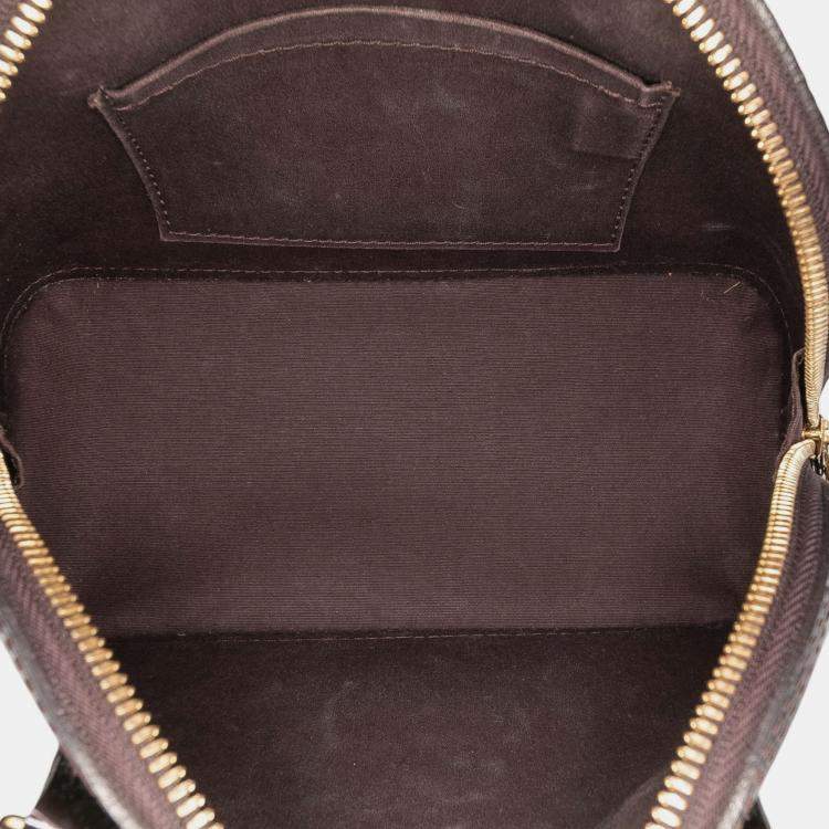 Pre Owned Louis Vuitton Purple Monogram Vernis Alma BB