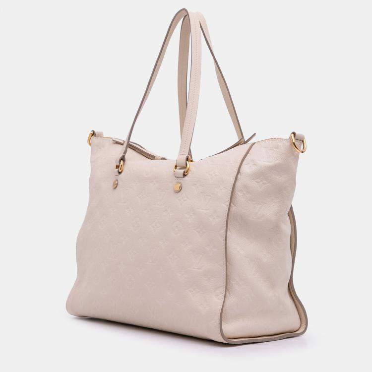 Pre Owned Louis Vuitton Beige Brown Monogram Empreinte Lumineuse PM
