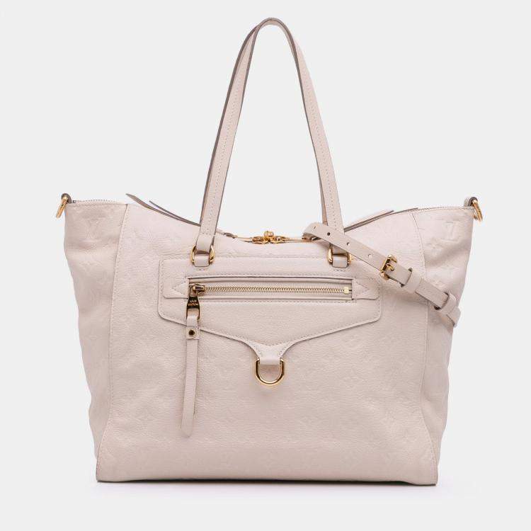 Pre Owned Louis Vuitton Beige Brown Monogram Empreinte Lumineuse PM