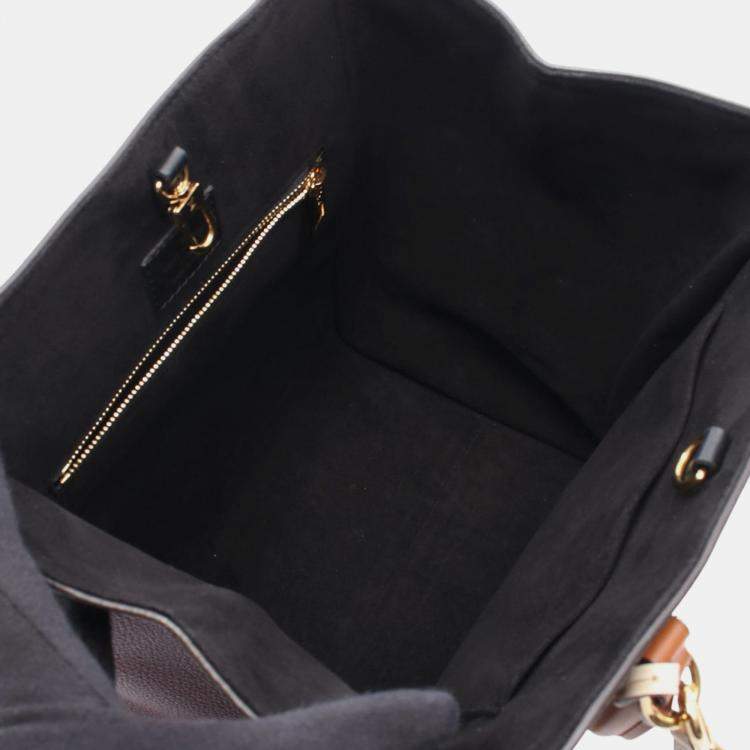 Pre Owned Louis Vuitton Brown Monogram Fold Tote MM