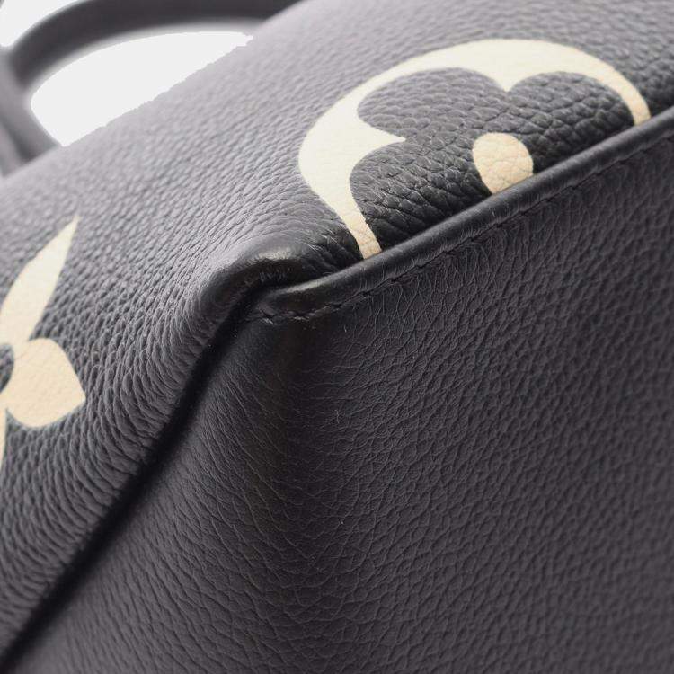 Pre Owned Louis Vuitton Black Bicolor Monogram Empreinte Giant Petit Palais