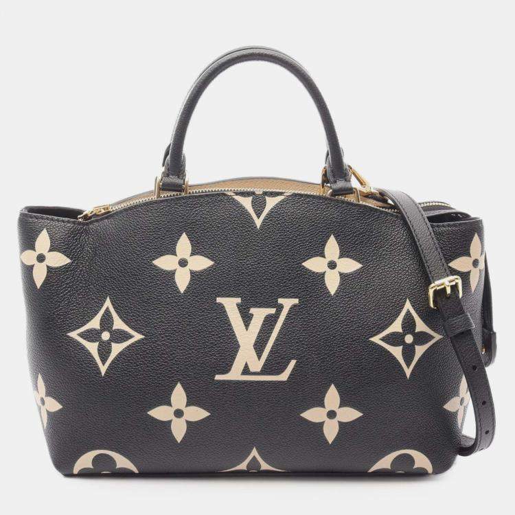 Pre Owned Louis Vuitton Black Bicolor Monogram Empreinte Giant Petit Palais