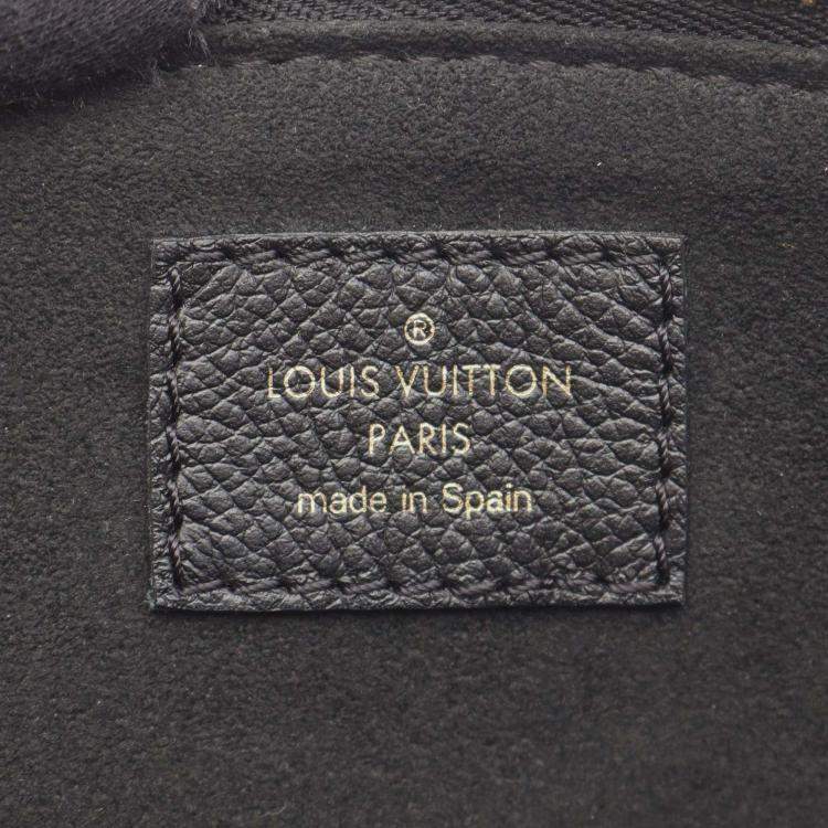 Pre Owned Louis Vuitton Black Bicolor Monogram Empreinte Giant Petit Palais