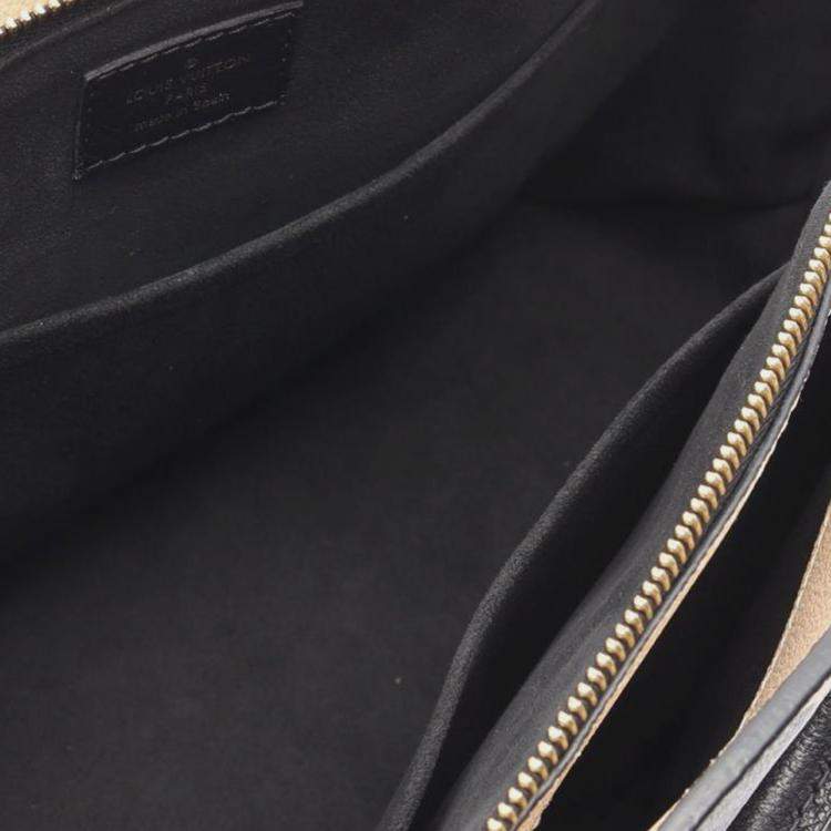 Pre Owned Louis Vuitton Black Bicolor Monogram Empreinte Giant Petit Palais
