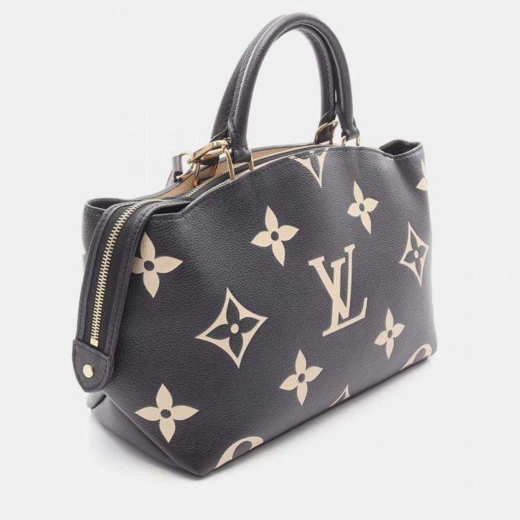 Pre Owned Louis Vuitton Black Bicolor Monogram Empreinte Giant Petit Palais