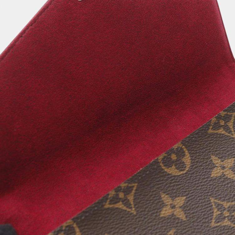 Pre Owned Louis Vuitton Brown Monogram Pochette Felicie