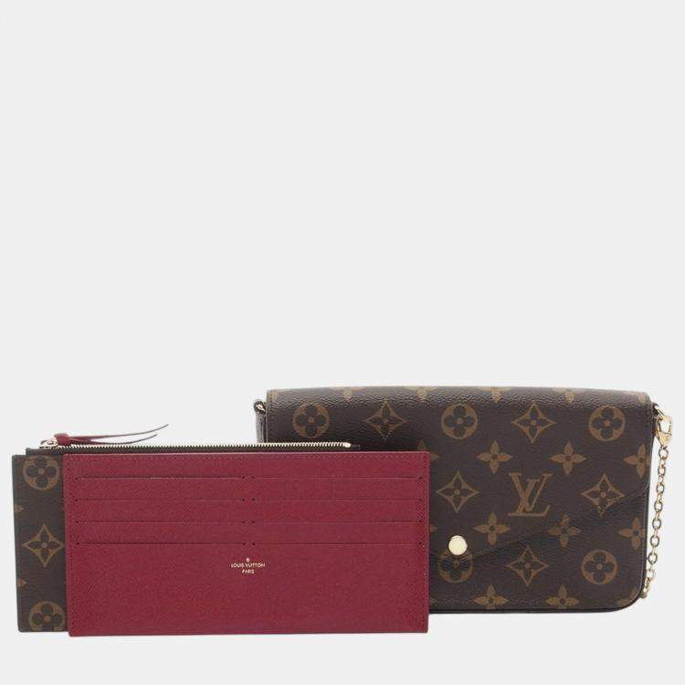 Pre Owned Louis Vuitton Brown Monogram Pochette Felicie