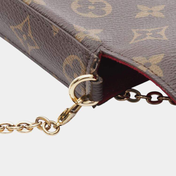 Pre Owned Louis Vuitton Brown Monogram Pochette Felicie