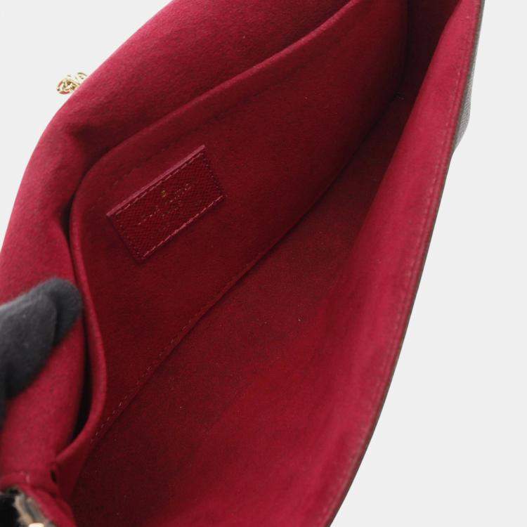 Pre Owned Louis Vuitton Brown Monogram Pochette Felicie