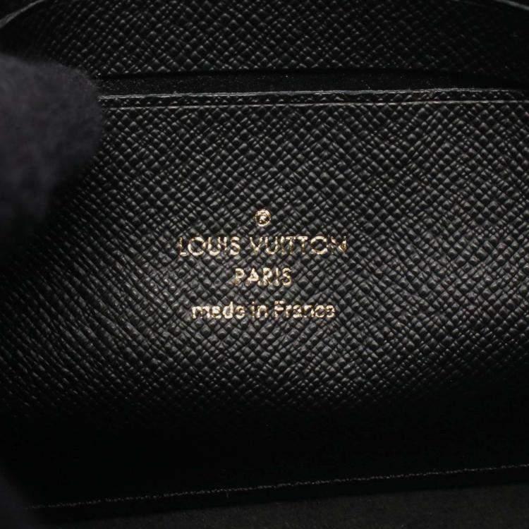 Pre Owned Louis Vuitton Brown Monogram Giant Reverse Double Zip Pochette