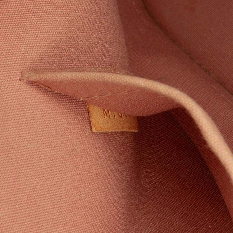 Pre Owned Louis Vuitton Brown Monogram Vernis Alma BB