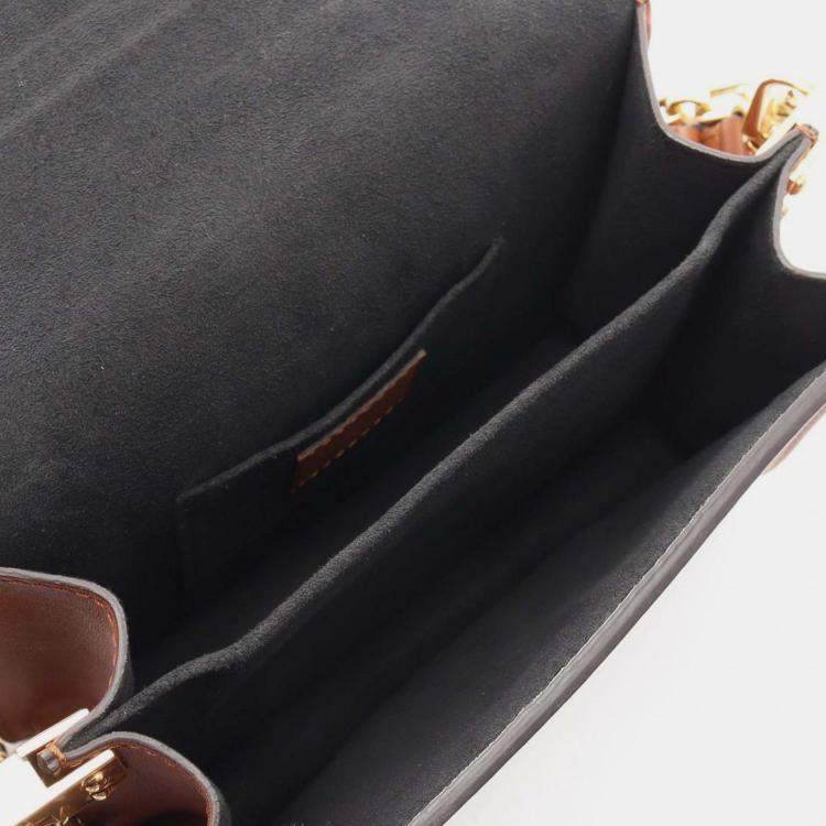Pre Owned Louis Vuitton Brown Monogram Reverse Mini Dauphine